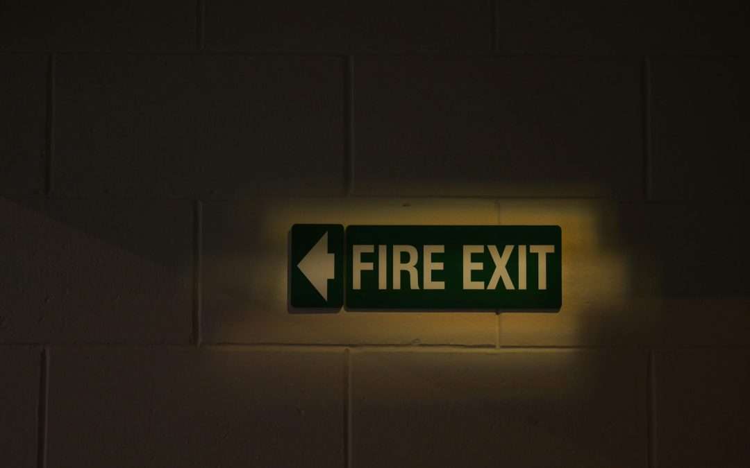 fire exit sign